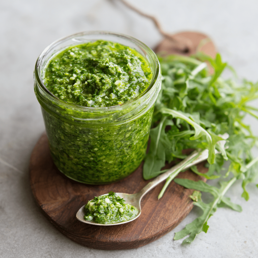 Arugula Basil Pesto – Fresh, Peppery, and Full of Summer Joy