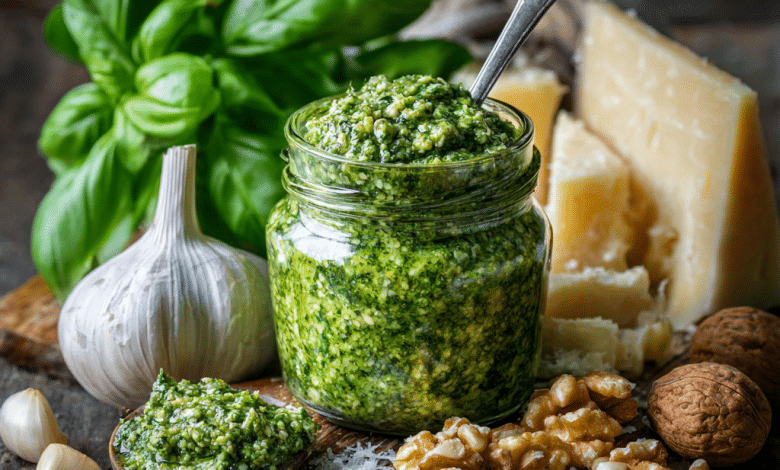 Fresh Basil Pesto with Parmesan