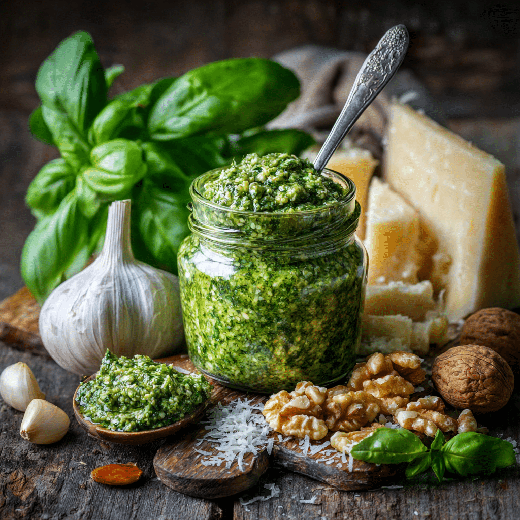 Basil Pesto with Parmesan – The Fragrant Green Sauce That Fills My Kitchen with Love