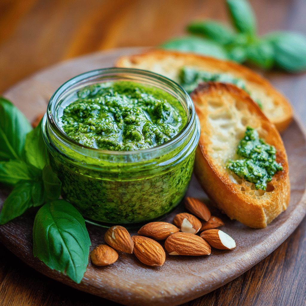 Basil and Almond Pesto – Fresh, Fragrant, and Full of Love