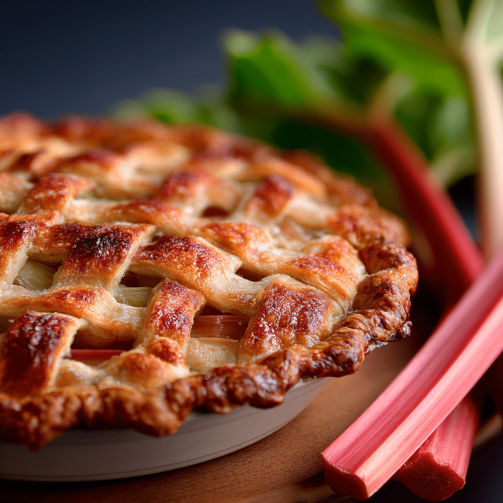 Best Rhubarb Pie Recipe – Sweet, Tangy, and Wrapped in Love