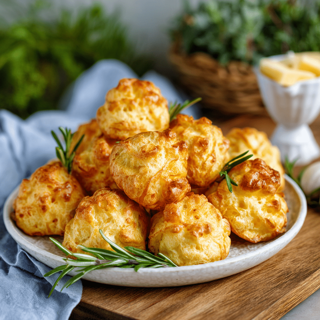 Cheese Gougères with Gruyère – Golden Little Clouds of Joy