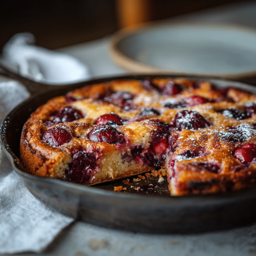 Cherry Clafoutis with Almond Flour – A Soft, Rustic French Dessert from My Cretan Heart