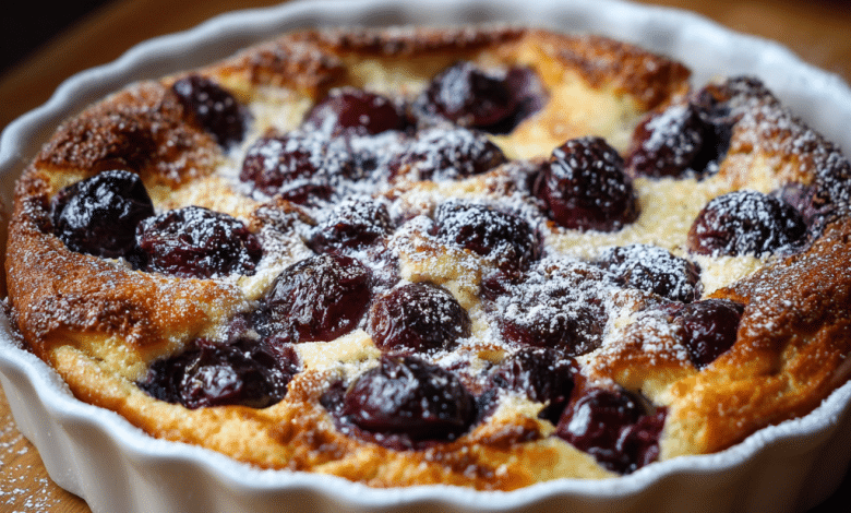Cherry Clafoutis with Vanilla