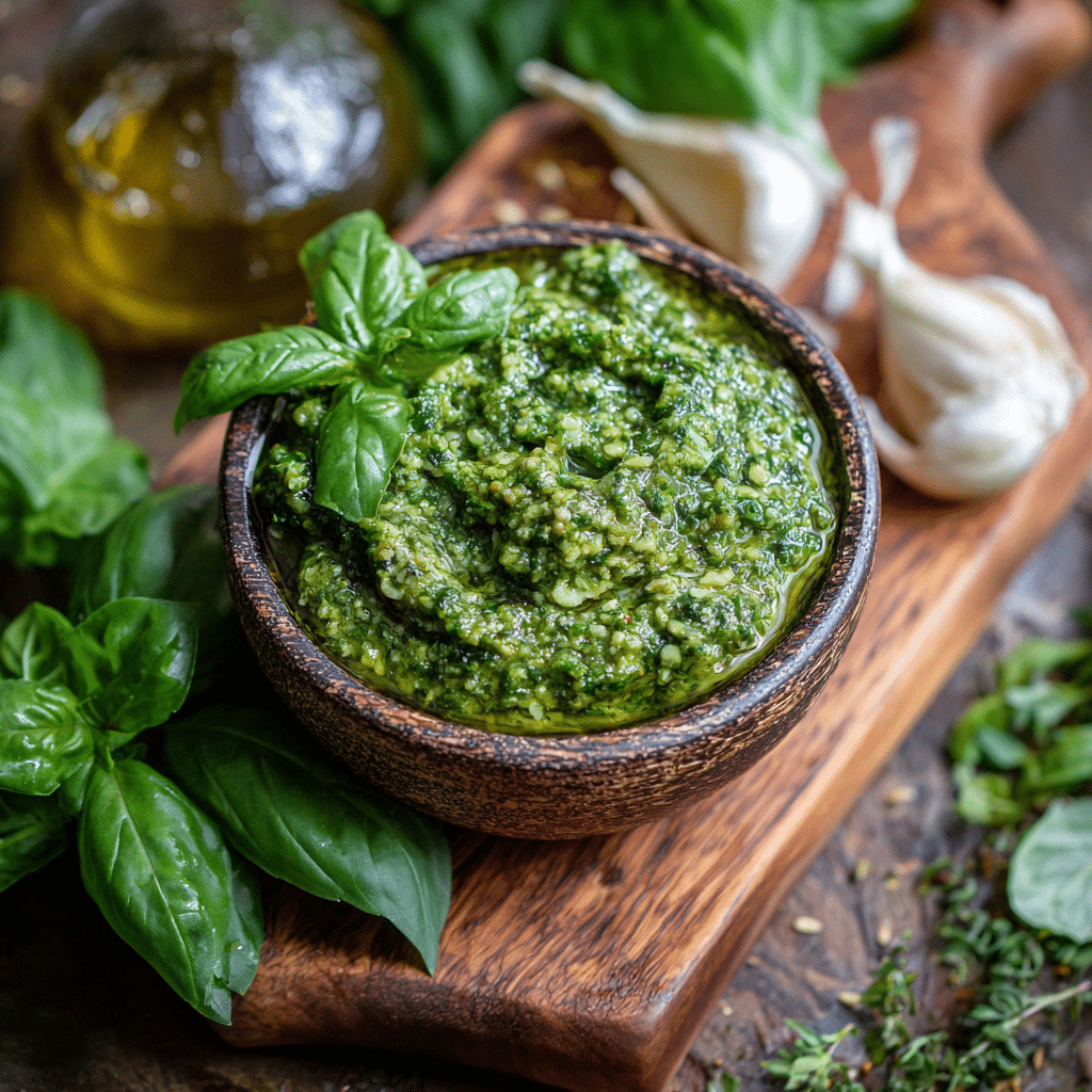 Classic Basil Pesto – Fresh, Fragrant, and Full of Mediterranean Love