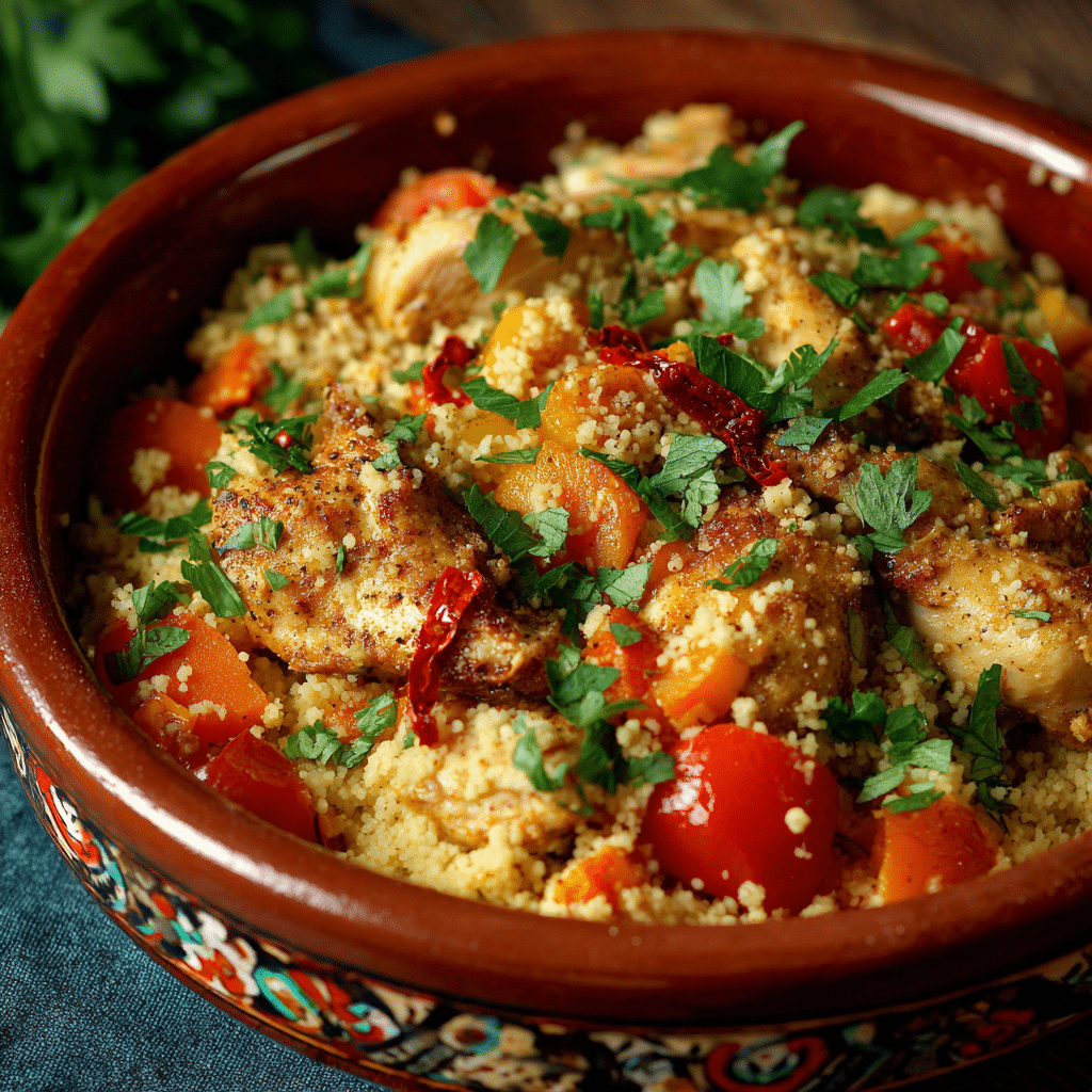 Couscous with Chicken – Warm Spiced Comfort from My Cretan Kitchen
