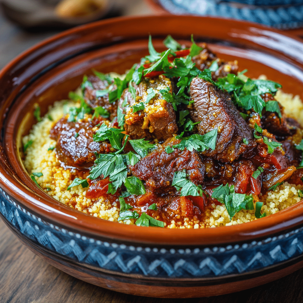Couscous with Lamb Recipe – A Hearty Moroccan-Inspired Comfort Dish from My Kitchen