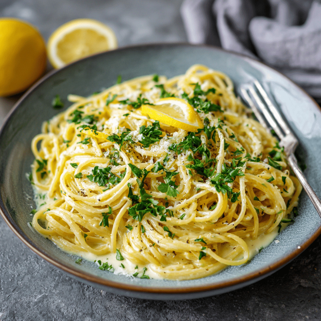 Creamy Lemon Pasta – Bright, Silky Comfort in Every Bite 🍋🍝
