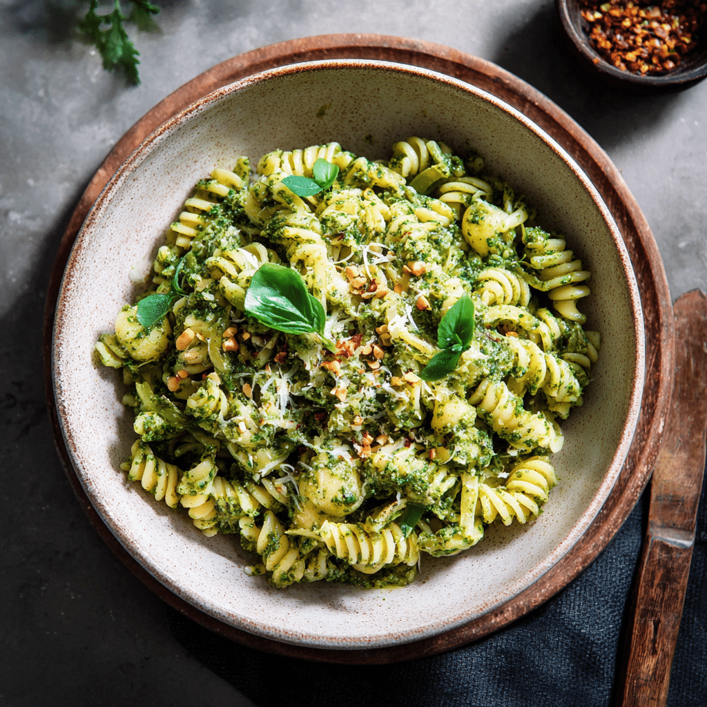Easy Pesto Pasta Recipe – A Bowl of Fresh Green Comfort From My Cretan Kitchen