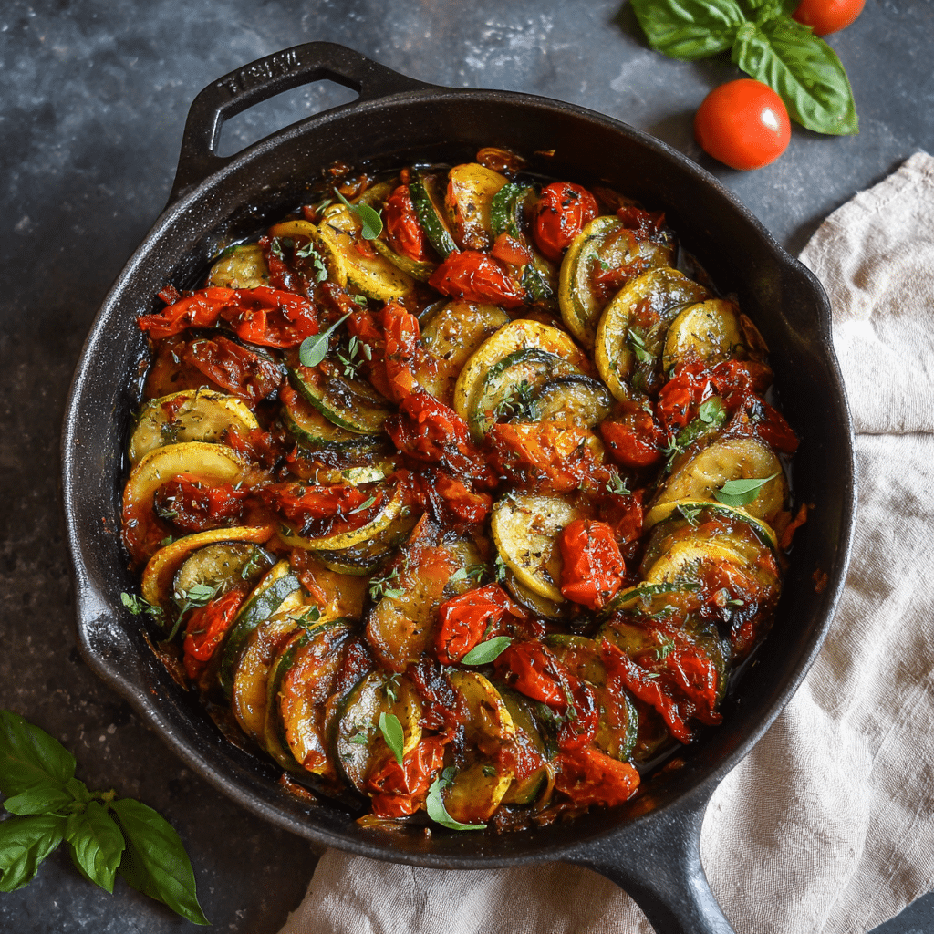 Easy Skillet Ratatouille – A Simple Taste of Provence from My Cretan Kitchen