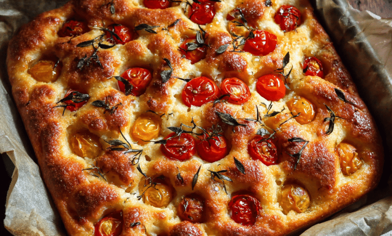 Focaccia with Cherry Tomatoes