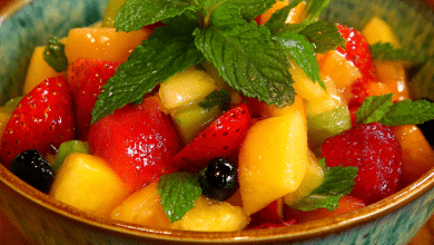 Fresh Fruit Salad with Mint