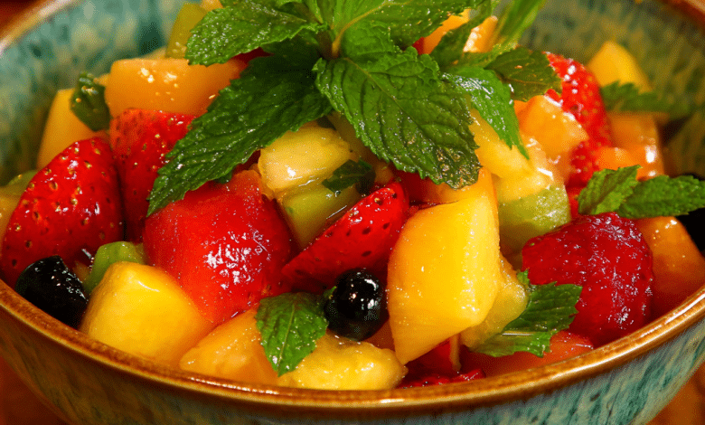 Fresh Fruit Salad with Mint