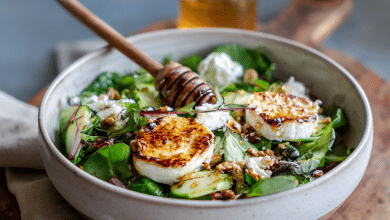 Goat Cheese Salad with Honey