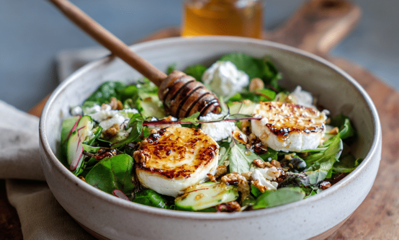 Goat Cheese Salad with Honey