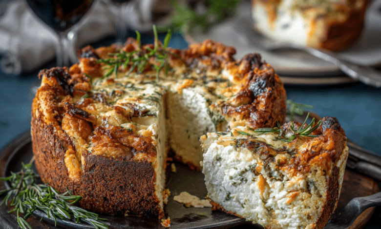 Goat Cheese Savory Cake