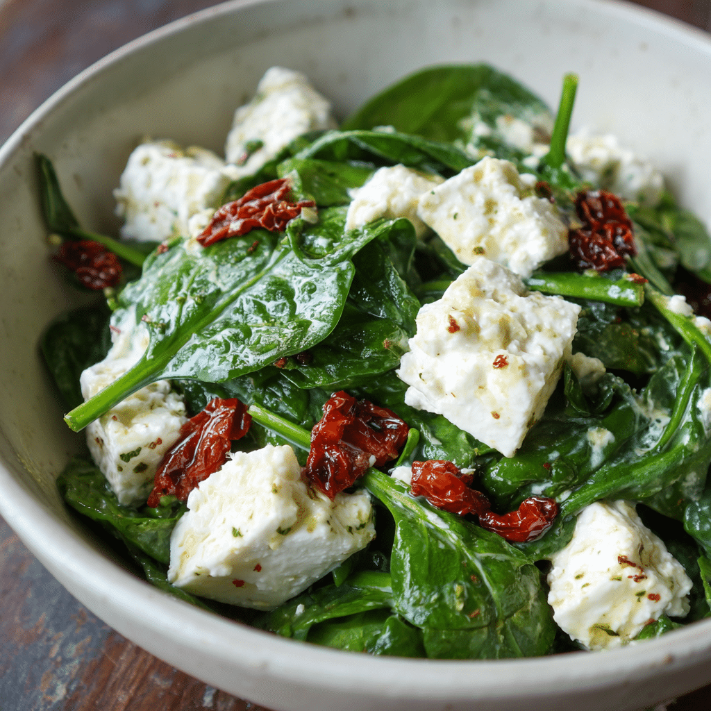 Goat Cheese and Spinach Salad – A Fresh, Creamy Bowl of Comfort and Balance