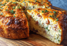 Ham and Cheese Savory Cake