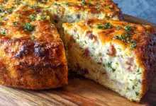 Ham and Cheese Savory Cake