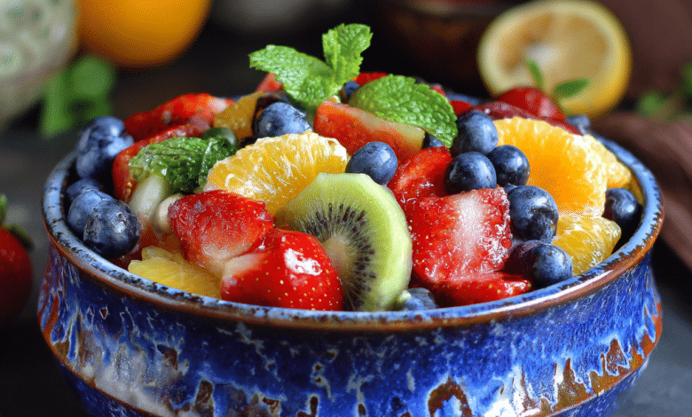 Healthy Fruit Salad Bowl