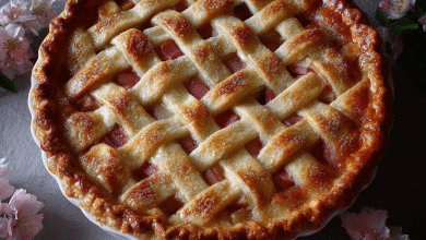 Homemade Rhubarb Pie