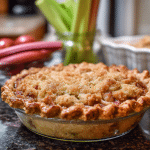Homemade Rhubarb Pie Dessert