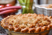 Homemade Rhubarb Pie Dessert
