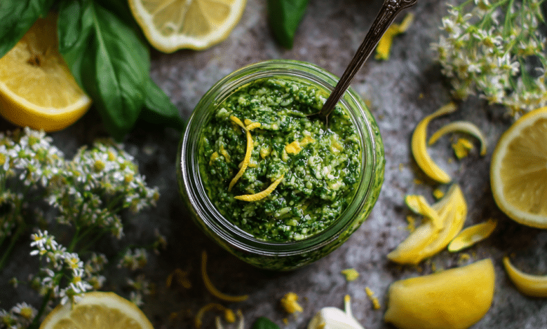 Lemon Basil Pesto