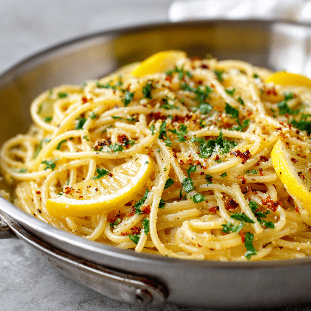 Lemon Garlic Pasta – Bright, Simple, and Full of Mediterranean Love