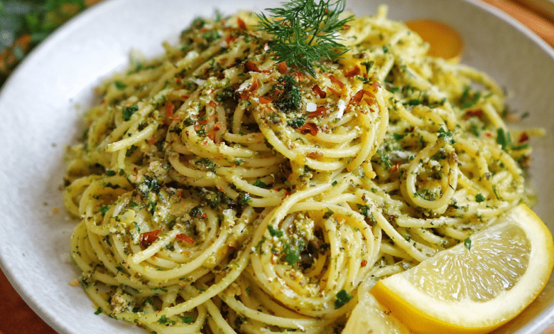 Lemon Pesto Pasta