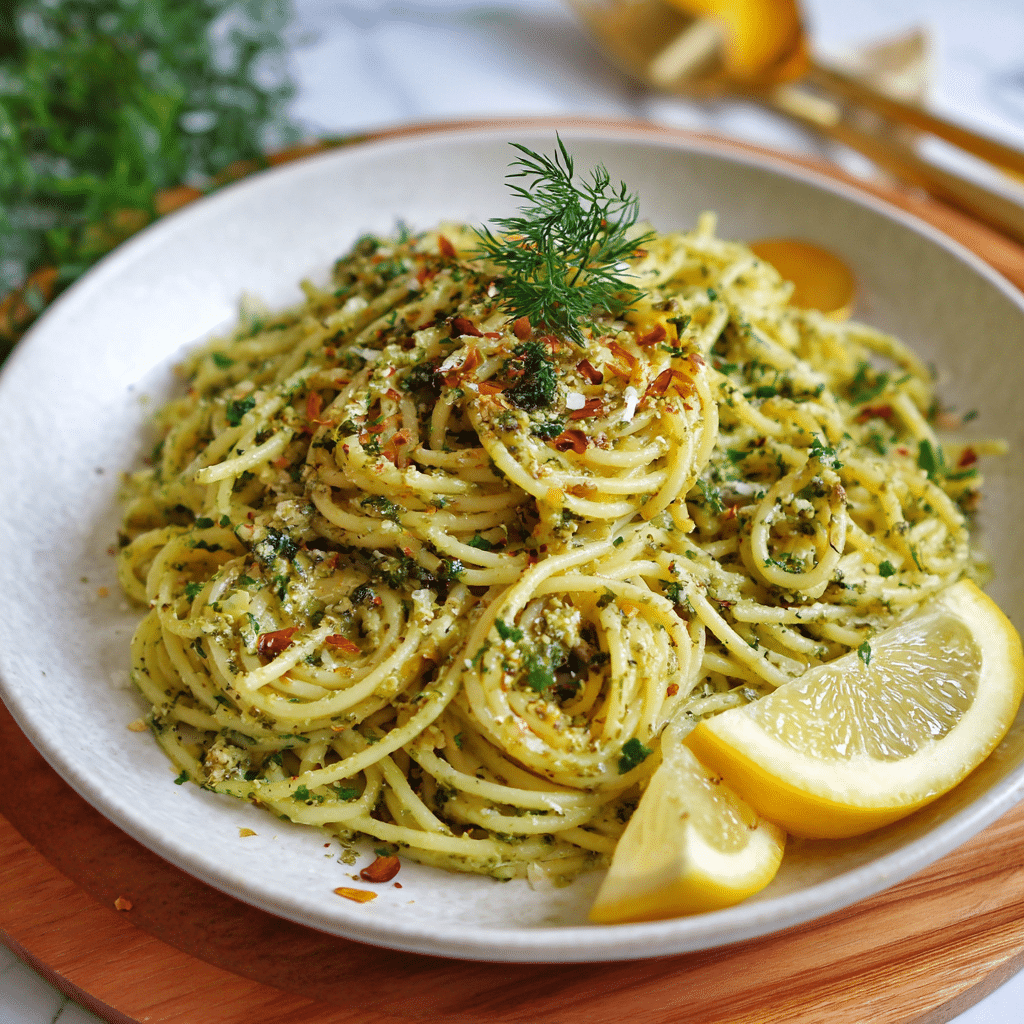 Lemon Pesto Pasta – Bright, Fresh & Full of Love