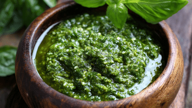 Low-Fat Basil Pesto