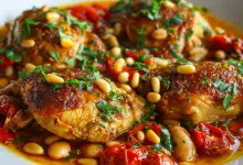 Mediterranean Chicken with Pine Nuts