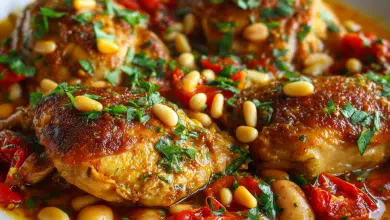 Mediterranean Chicken with Pine Nuts
