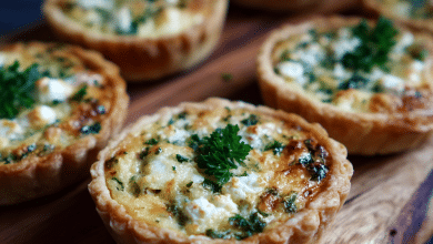Mini Goat Cheese Quiche