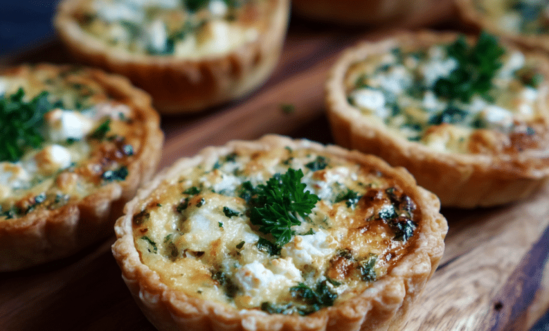 Mini Goat Cheese Quiche