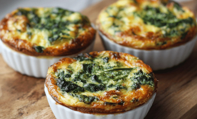 Mini Spinach Quiche