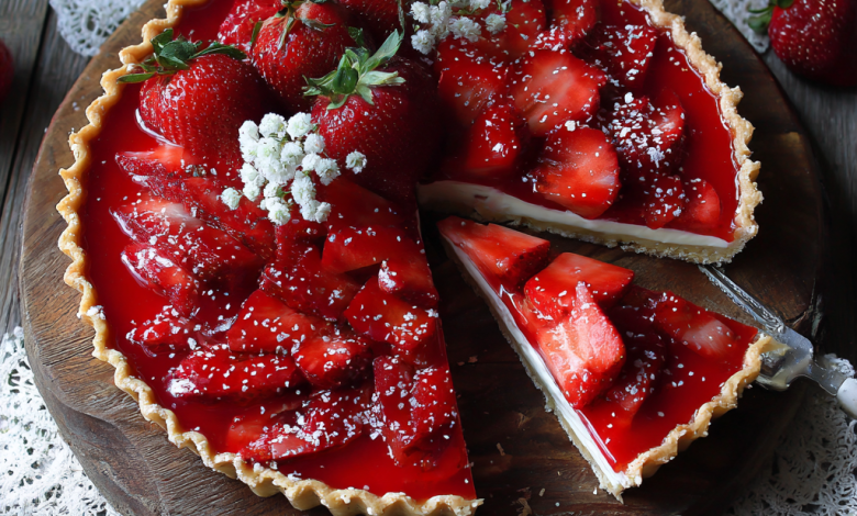 No-Bake Strawberry Tart