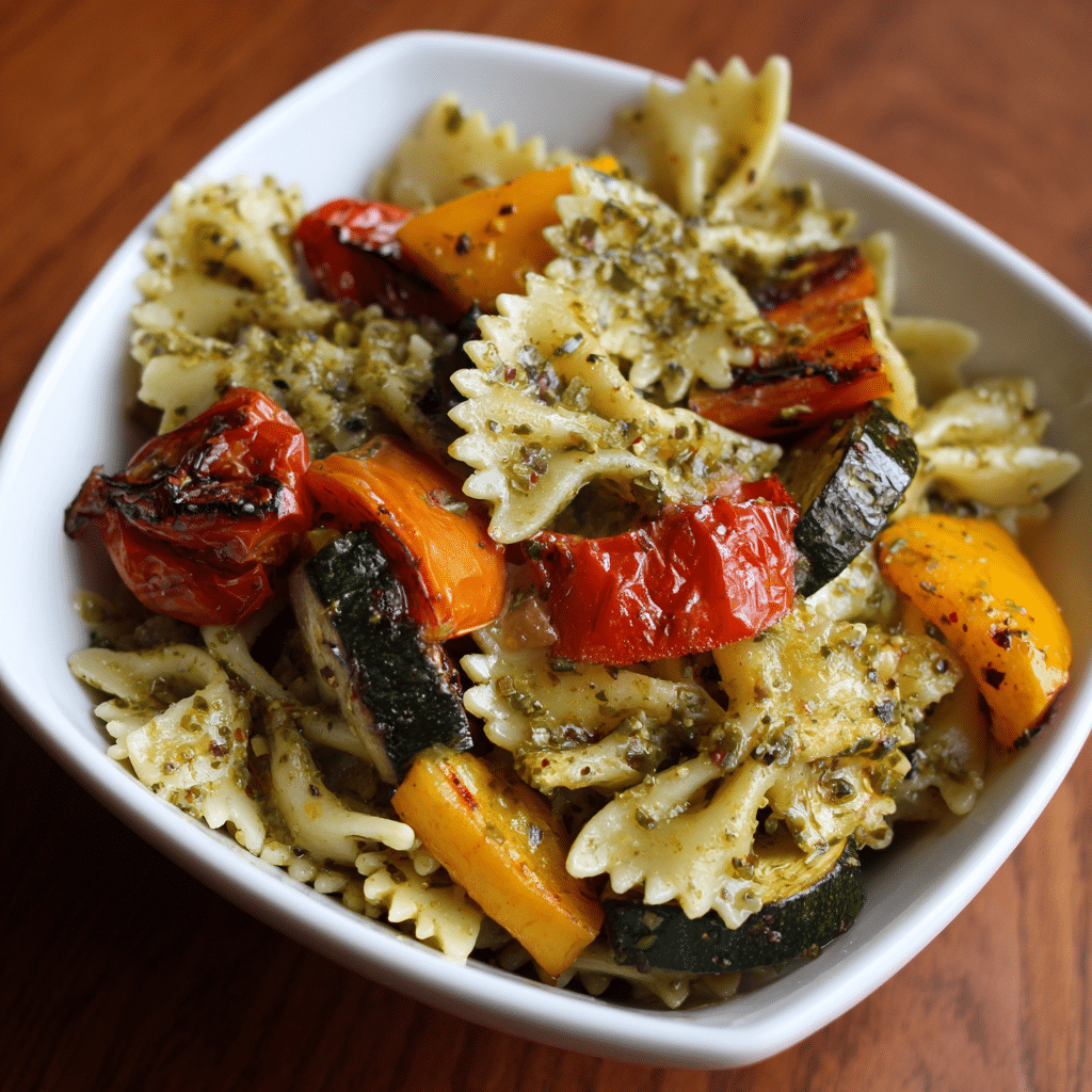 Pesto Pasta with Roasted Vegetables – A Bowl Full of Sunshine and Love