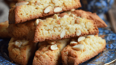 Pine Nut Biscotti Cookies
