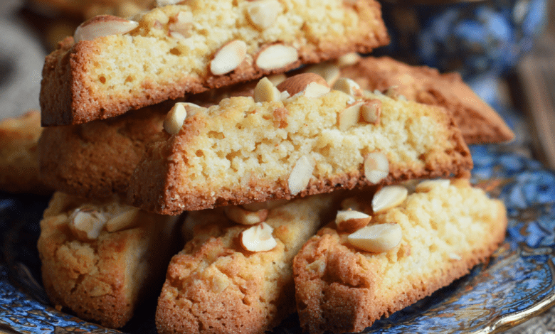 Pine Nut Biscotti Cookies