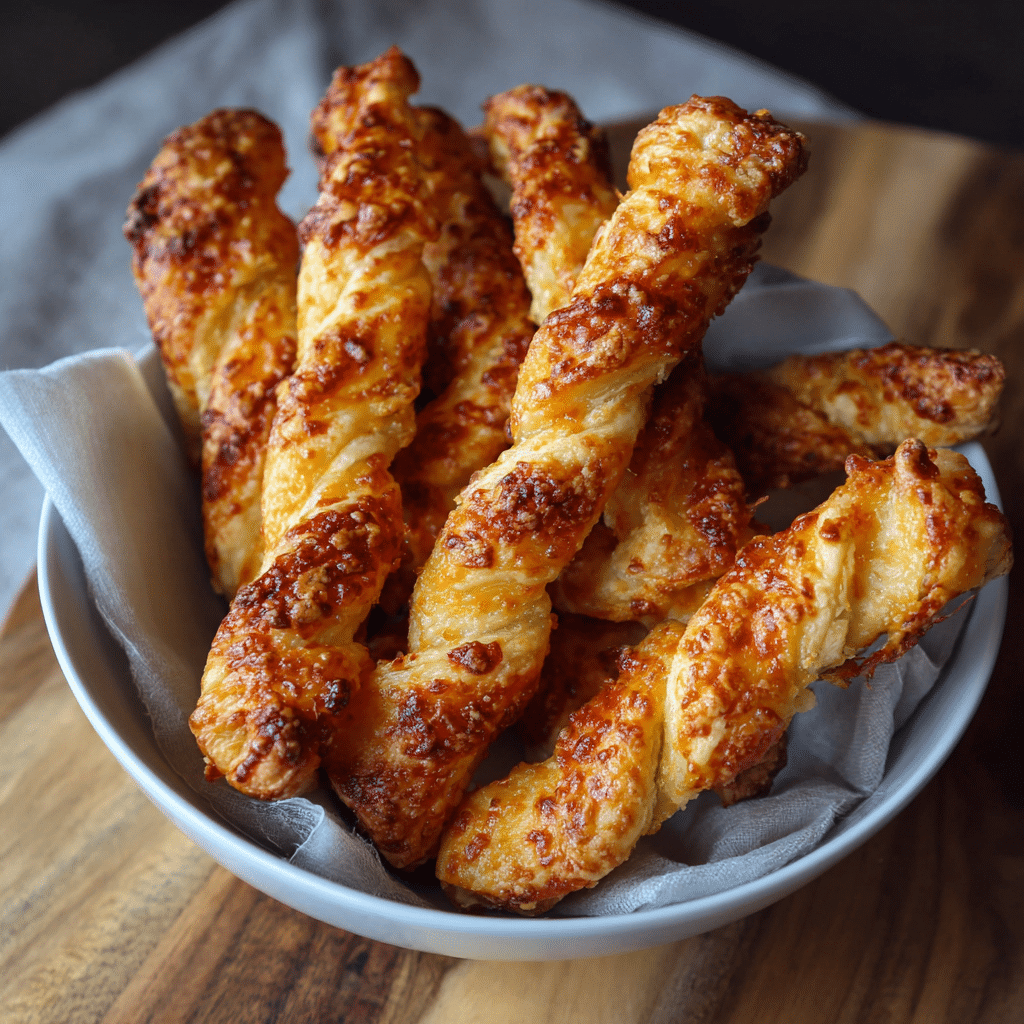 Puff Pastry Cheese Twists – Crispy, Golden, and Impossible to Stop Eating