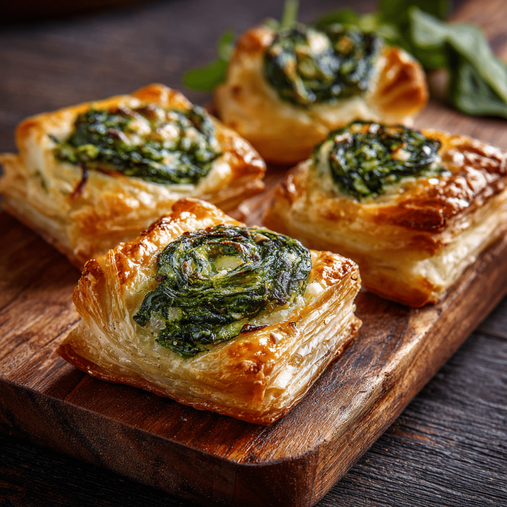 Puff Pastry Spinach Bites That Melt in Your Mouth