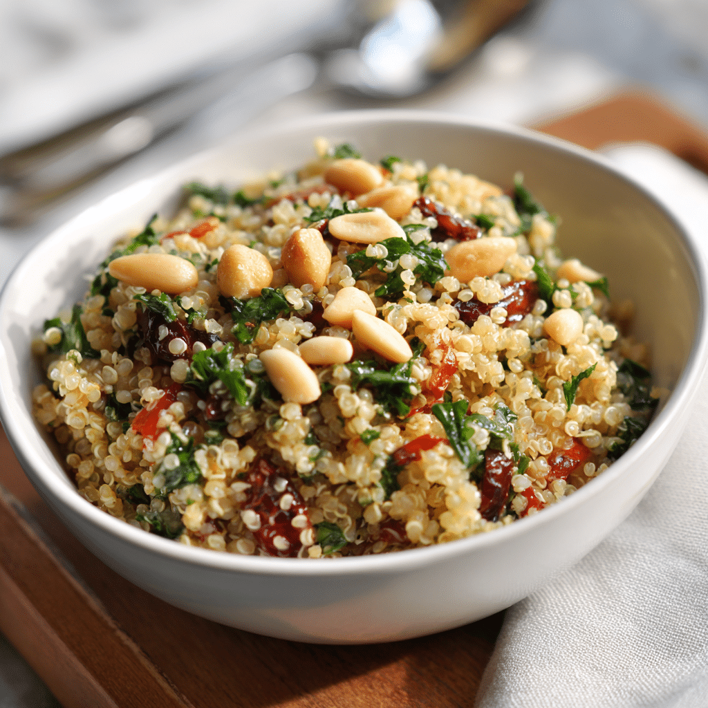 Quinoa Salad with Pine Nuts – A Fresh Bowl of Comfort and Sunshine
