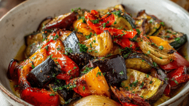 Ratatouille with Garlic & Olive Oil