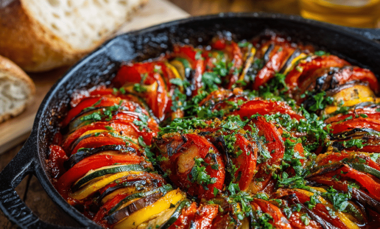 Ratatouille with Tomatoes and Peppers