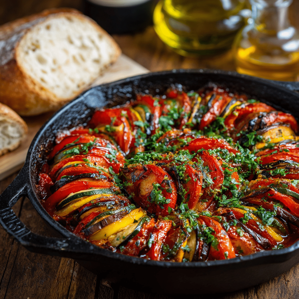 Ratatouille with Tomatoes and Peppers – A Rustic Taste of My Cretan Summer