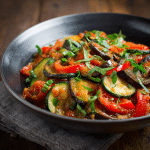 Ratatouille with Zucchini and Eggplant