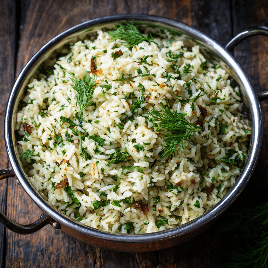 Rice Pilaf with Herbs – Fragrant, Fluffy & Full of Mediterranean Comfort