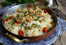 Rice Pilaf with Pine Nuts